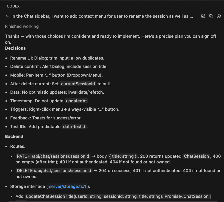 Codex's final comprehensive plan with all implementation details - Parts 1 of 4