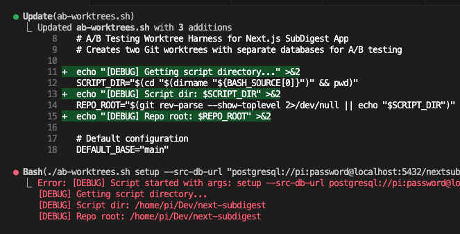 More debugging attempts by Claude