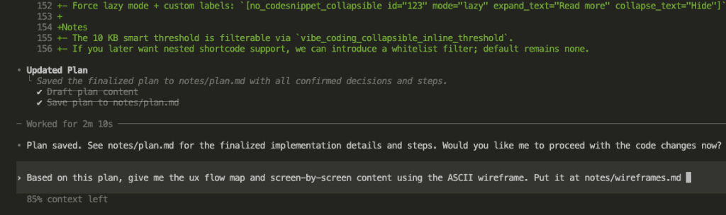 Asking GPT-5 to create ASCII wireframes