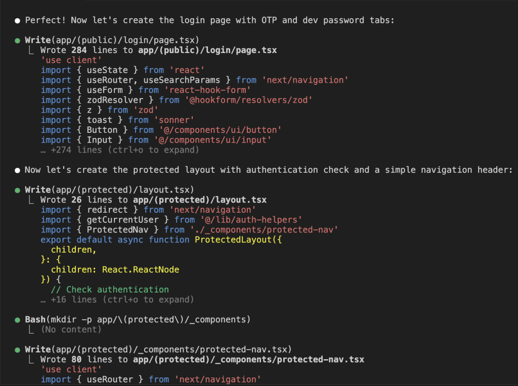 More UI implementation details