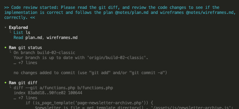 GPT-5 starting the code review process