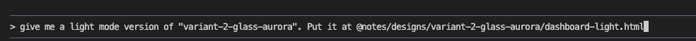 Requesting light mode version of the Glass Aurora variant